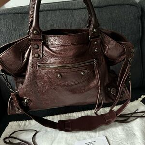 Balenciaga City Bag - Rich Burgundy